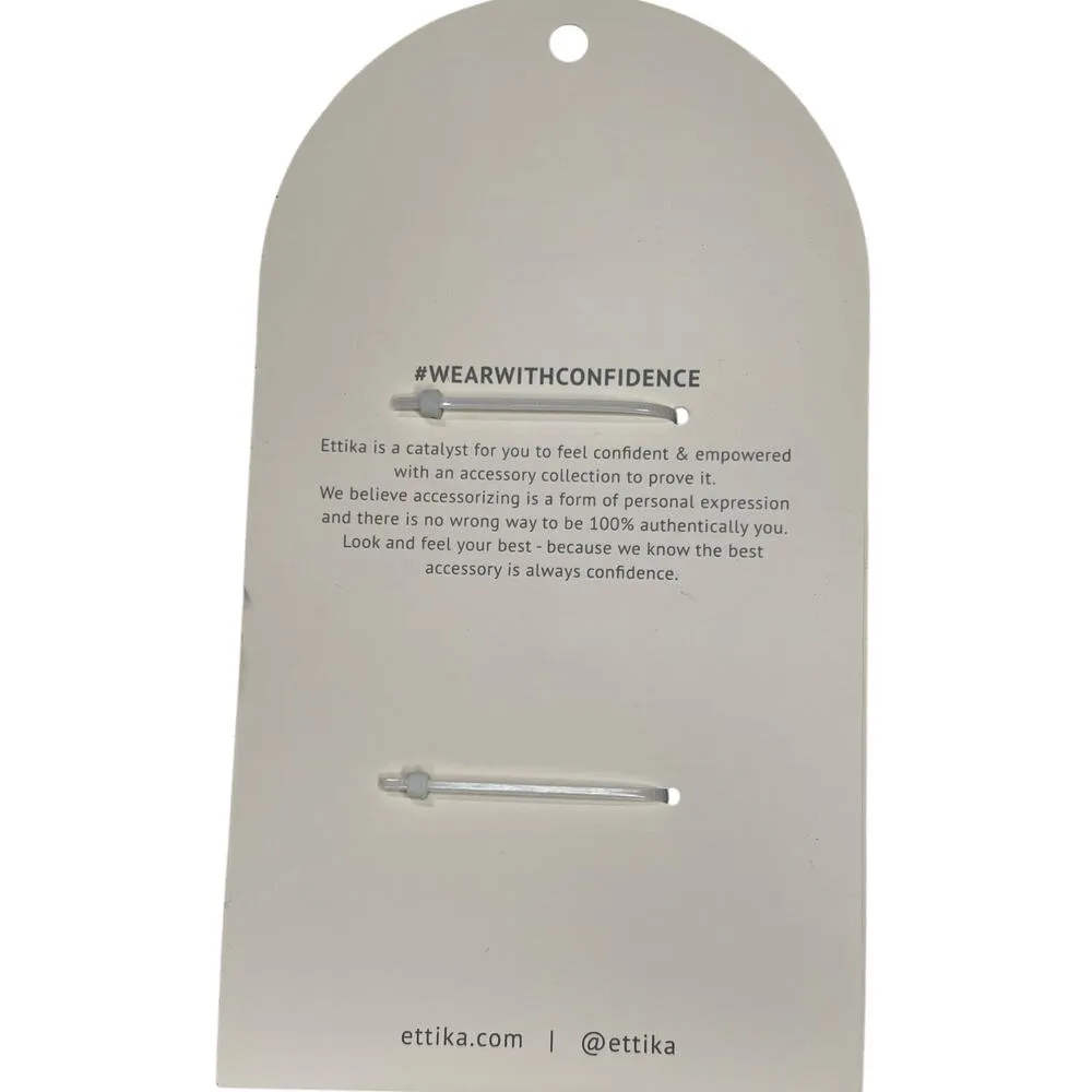 Ettika Revolve Large Flat Weekend Warrior Hair Claw Clips 2 Pack In Purple Green - Image 4