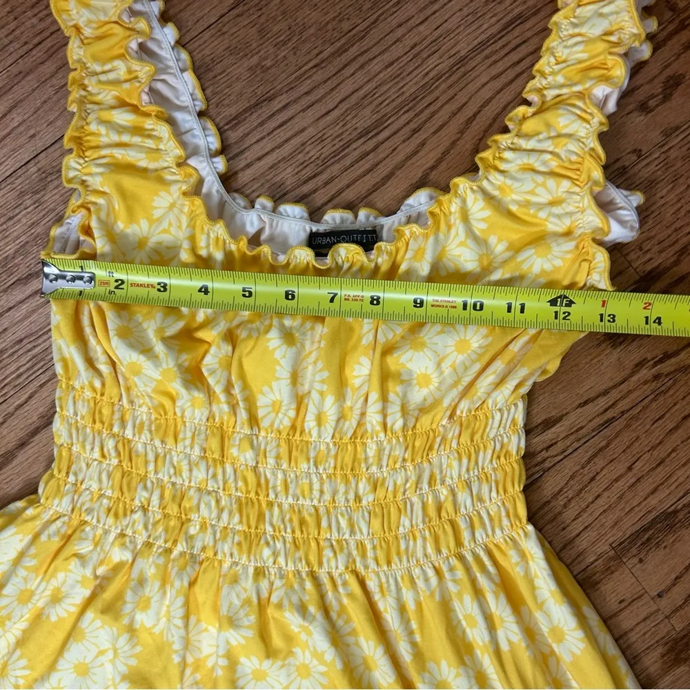 Urban Outfitters | Lizzy Floral Smocked Mini Dress In Yellow Multi Size M - Image 8
