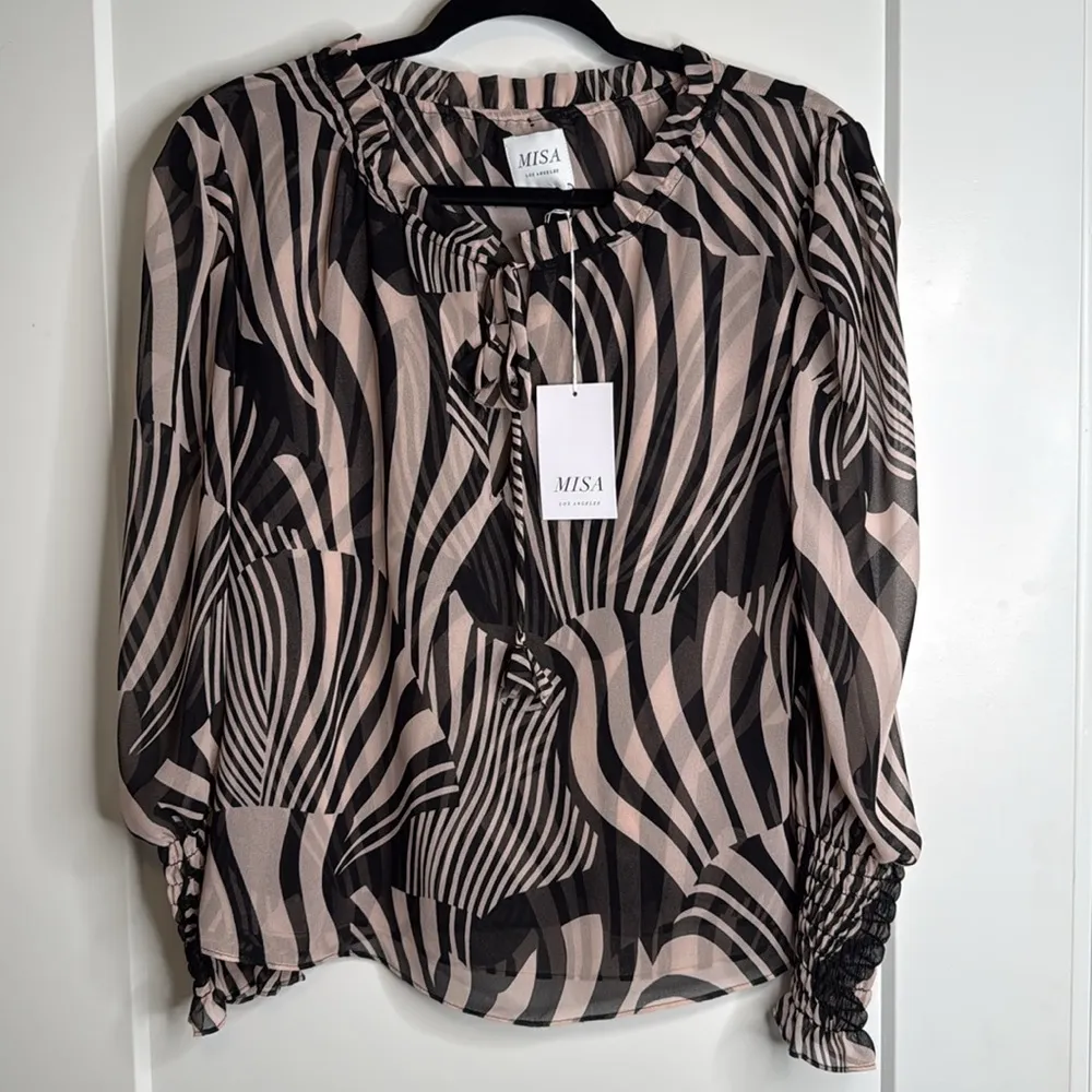 NEW with tags Misa Los Angeles Siena Top in Casablanca Black -‎ S - Image 2