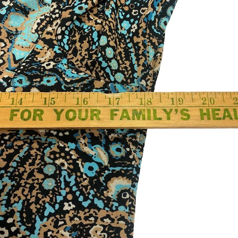 INC International Concepts Women's Crisscross Top Long Sleeve Floral Size L Y2K - Image 6