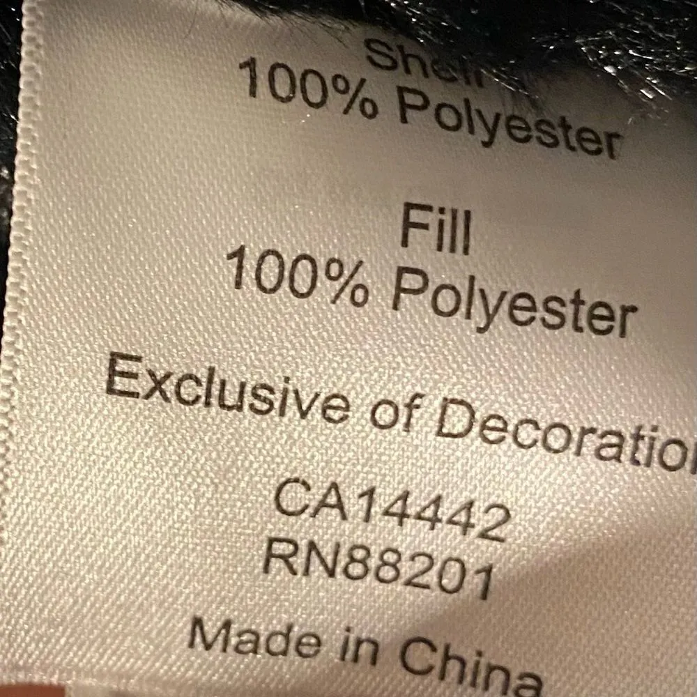 Mondetta  Black Quilted Full Zip Thermal Athletic Vest Size Small - Image 4