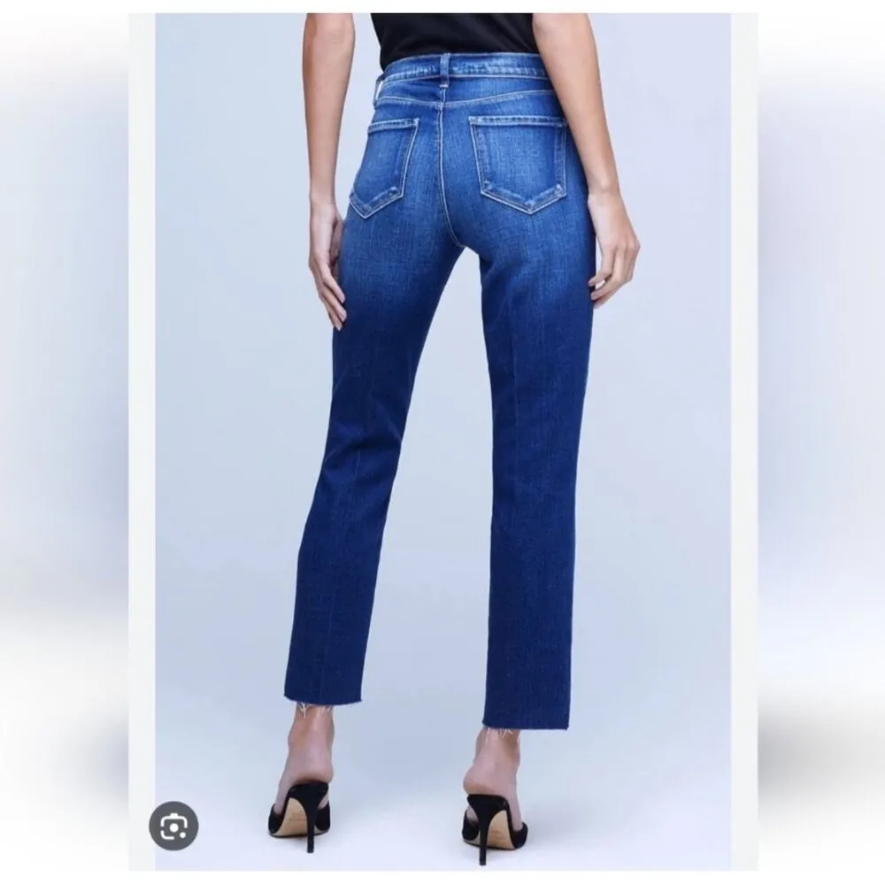 NWT L'AGENCE Sada High Rise Slim Cropped Jean in Frisco - Size 25 - Image 9