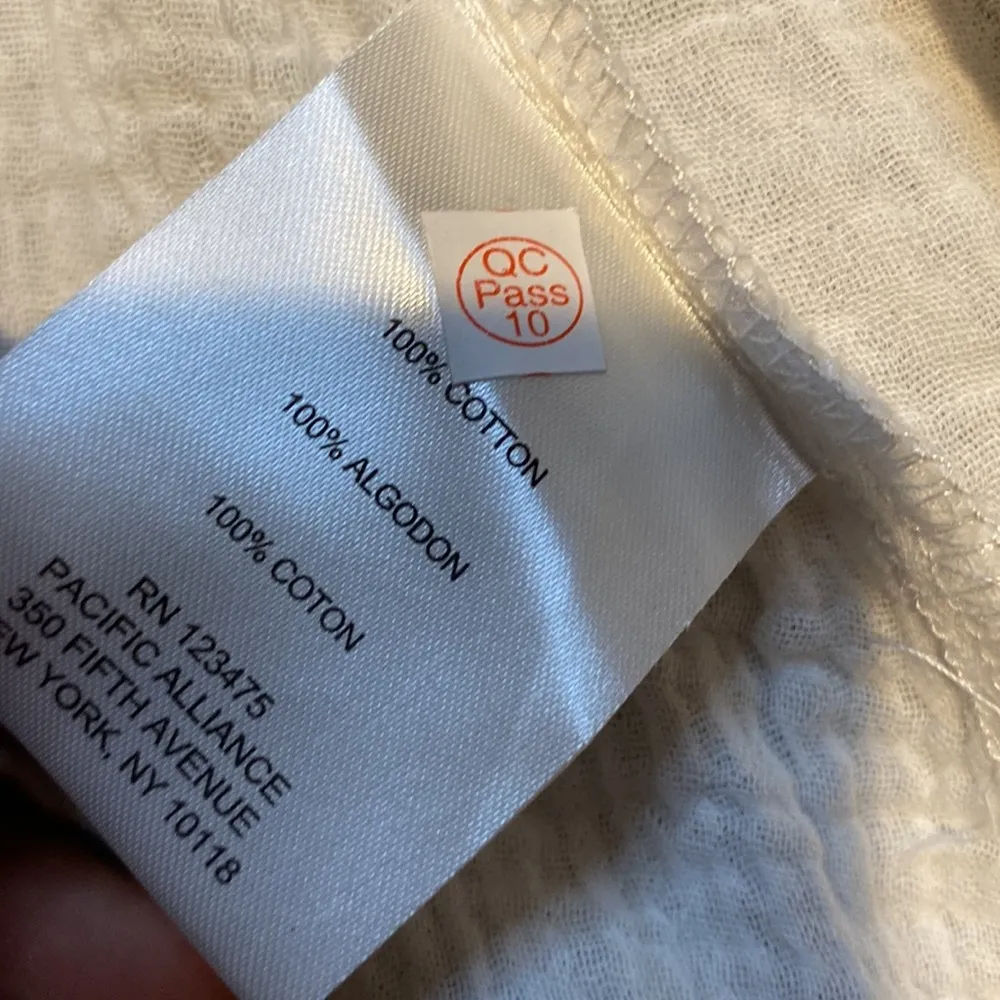 Ellen Tracy Cotton Gauze Cardigan SIZE L - Image 5