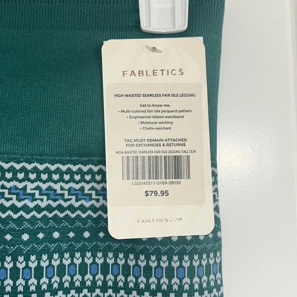 NWT - Fabletics High-Waisted Seamless Fair Isle Legging - Image 4