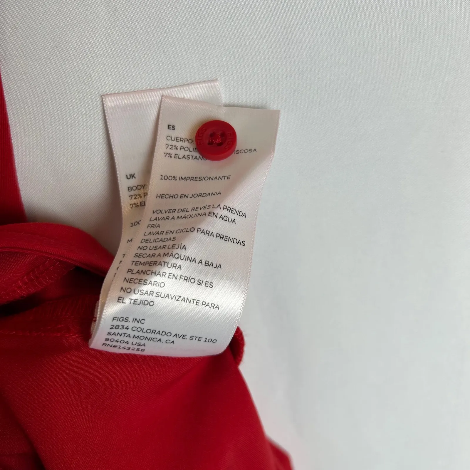 FIGS  Rafaela Scrub Top Technical Collection Red Sleeveless Women's Medium NEW - Image 6