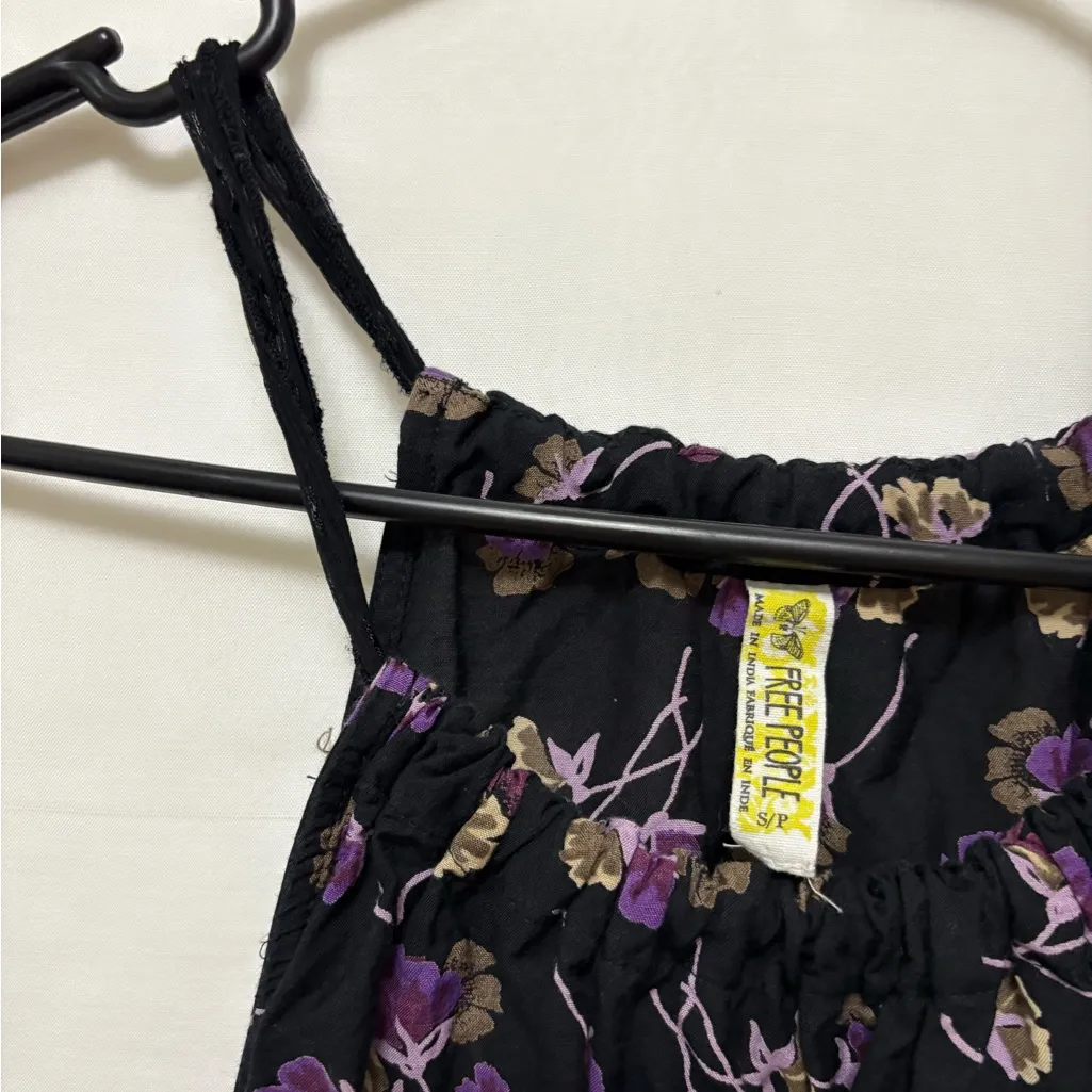 Free People Floral Sequin Flowy Halter Top Size‎ Small - Image 4