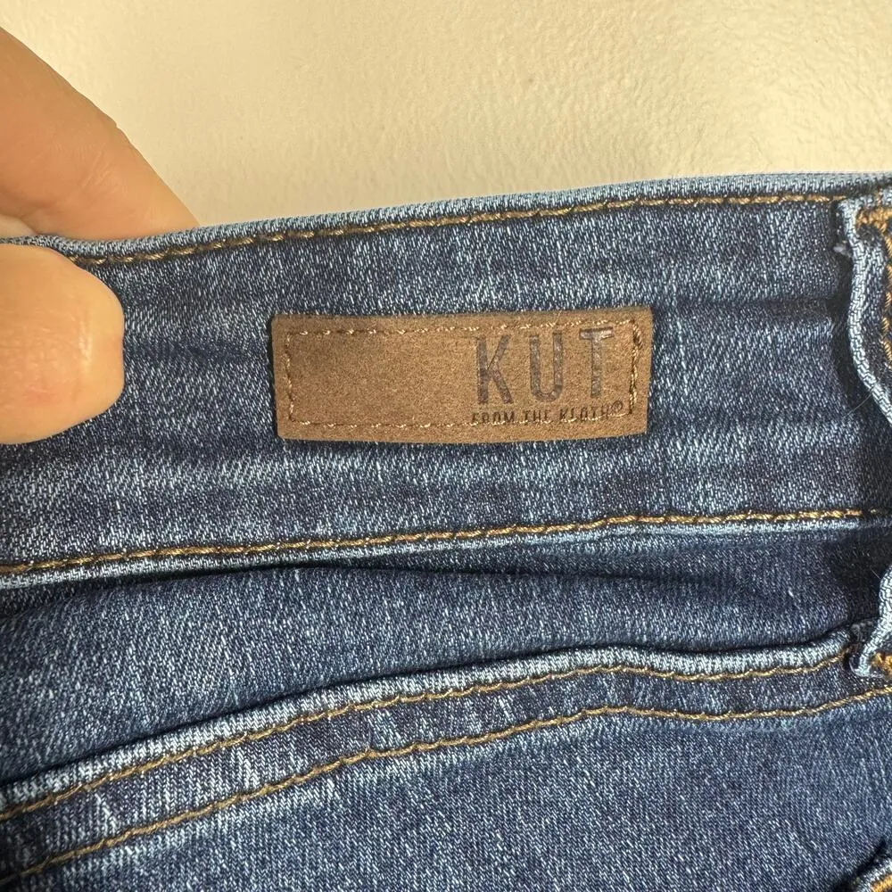 Kut From the Cloth Jeans Women 6 Blue Bootcut Western Boho Dark Wash High Rise - Image 6