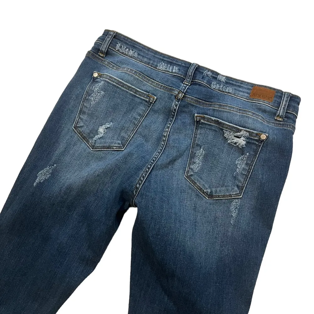 Judy Blue Skinny Fit Distressed Jeans, Sz 15/32 - Image 10