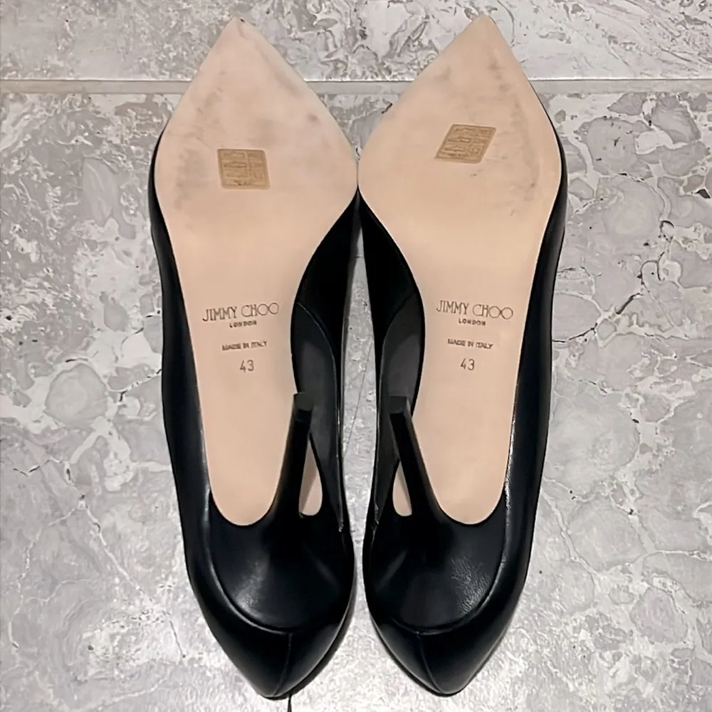 Jimmy Choo Love 85 Leather Mesh Pointed-Toe Pumps Size 43 NEW in Box +2Dust Bags - Image 9