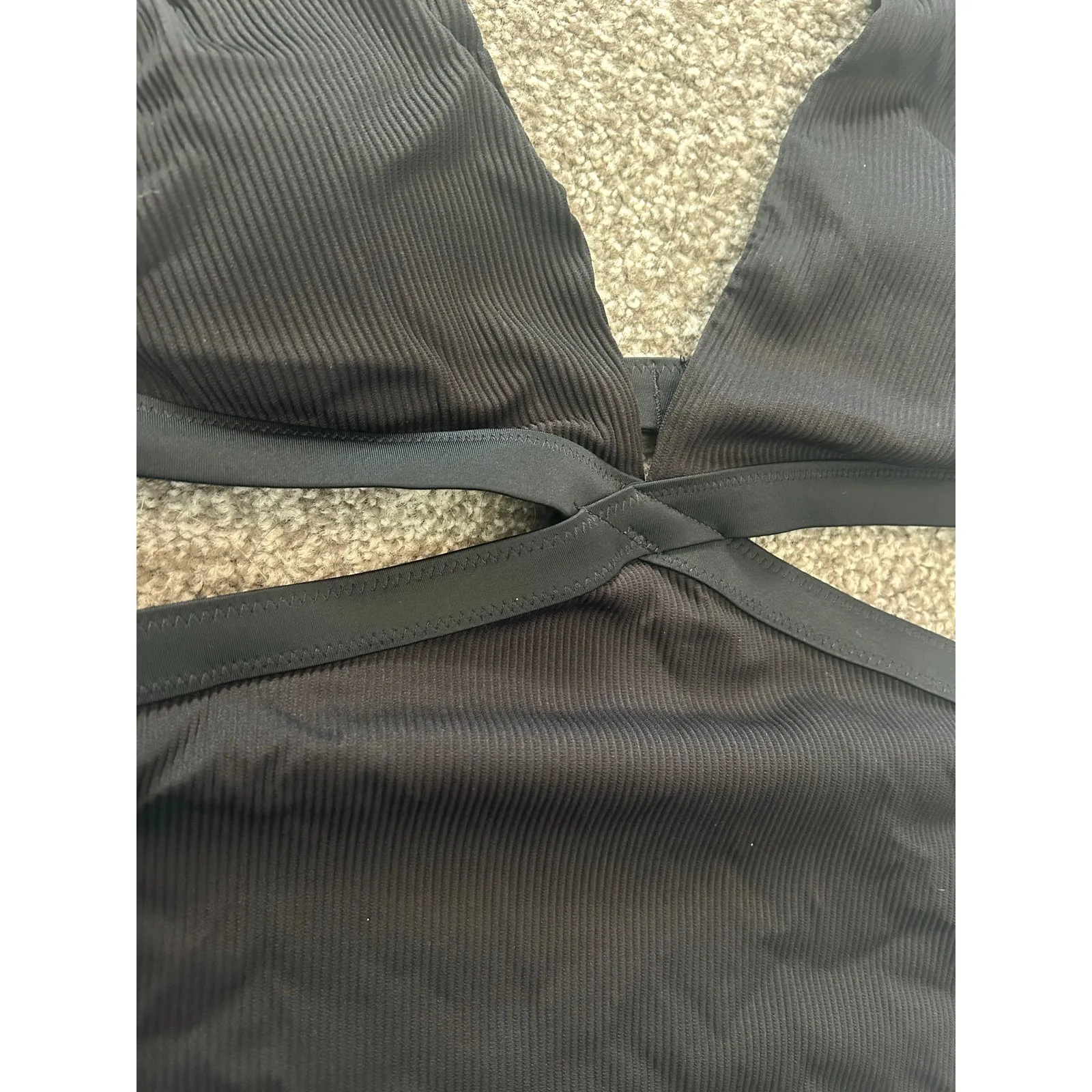 Aerie Black One Piece Swim Suit - Medium - Image 2