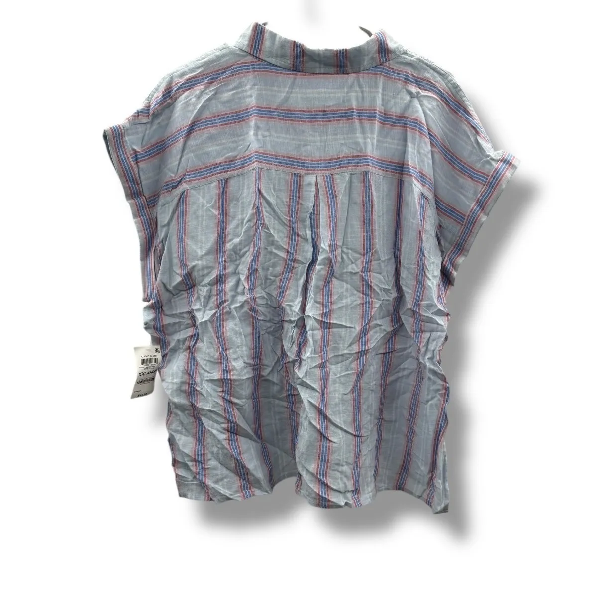 Style & Co NWT Striped Button Up Shirt Women's XXL Blue Red White Casual - Image 2