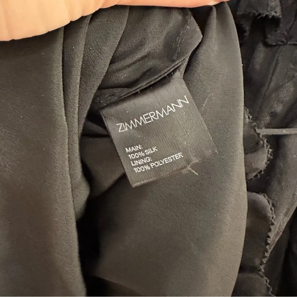 NWT Zimmerman Maples Frill Playsuit Stripe Ruffle Romper Black sz 1 Small - Image 11