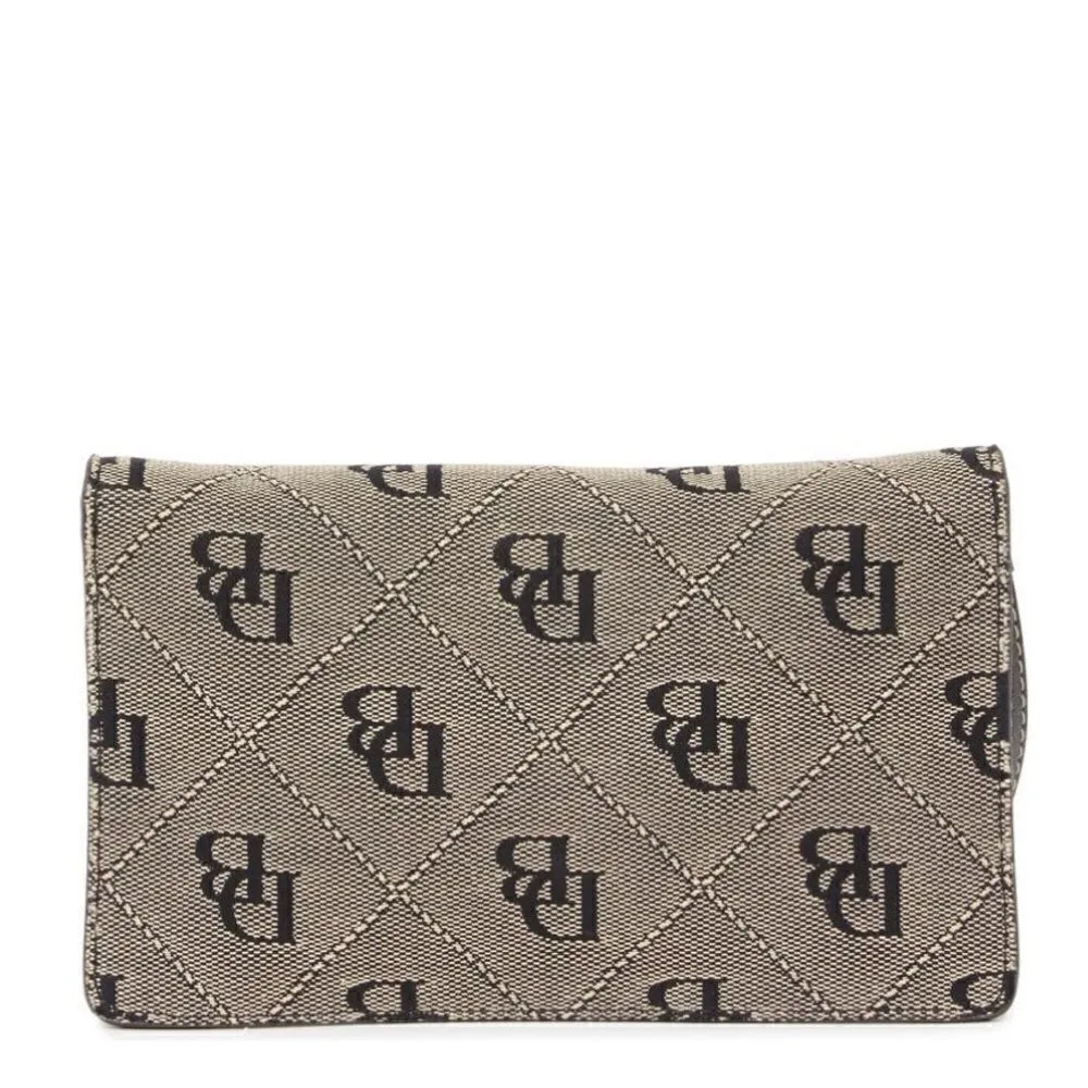 DOONEY & BOURKE Milly Logo‎ Wristlet Wallet Clutch, Gray Black, NWT - Image 7