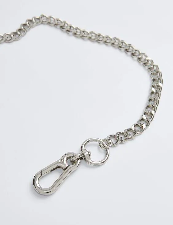 NWT  100% Leather Chain Trim Phone Case Brown - Image 5