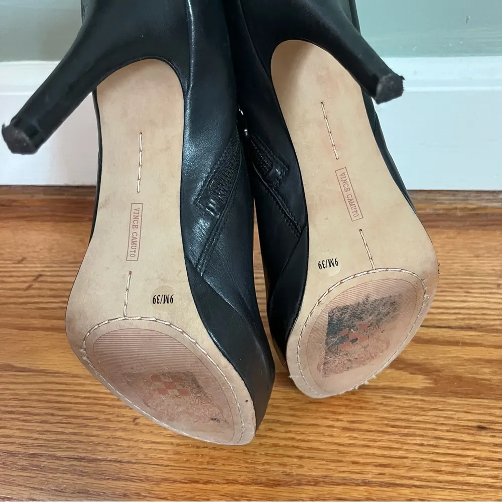 Vince Camuto Women's Elvin Platform Bootie Ankle Boot Black 9M 39 - Image 10