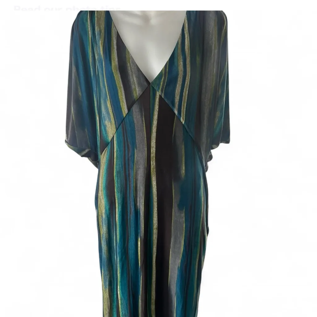 Rabbit Rabbit Rabbit Multicolor Striped Dress Green Size 14 - Image 3