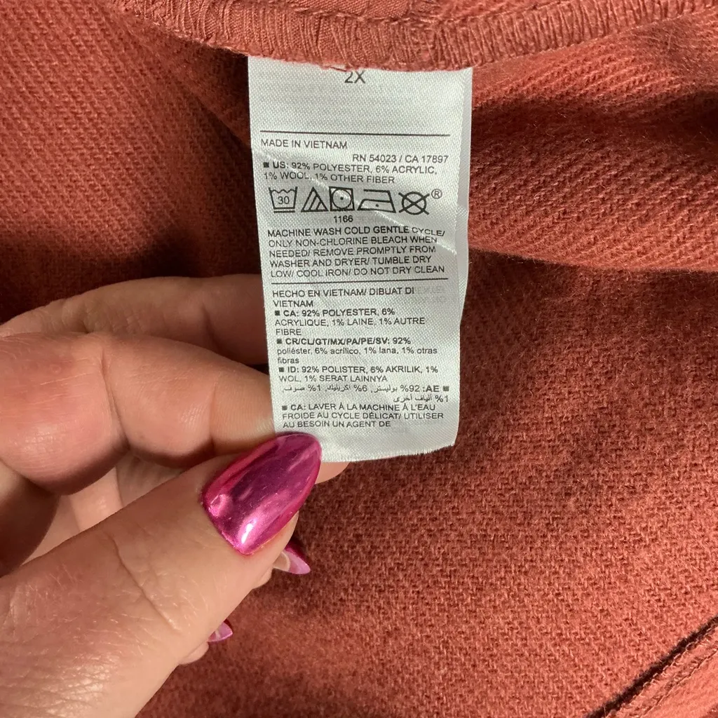 Old Navy Women's Terracotta Utility Jacket - Image 5