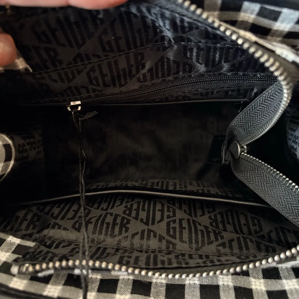 Kurt Geiger Surrey Black and White Checkered Tote NWT - Image 6