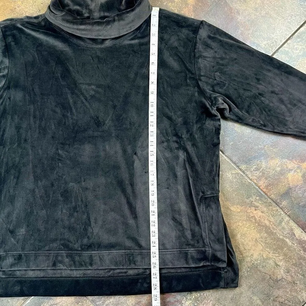 Athletic Works Women’s Black Athleisure Velour Top 16-18 - Image 6