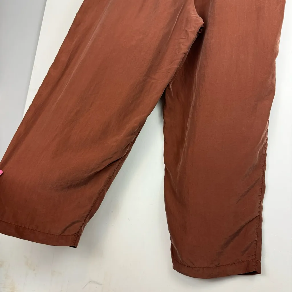 Venezia 100% Silk Brown Rust Wide Leg Pants Trousers Sz 14/16 - Image 15