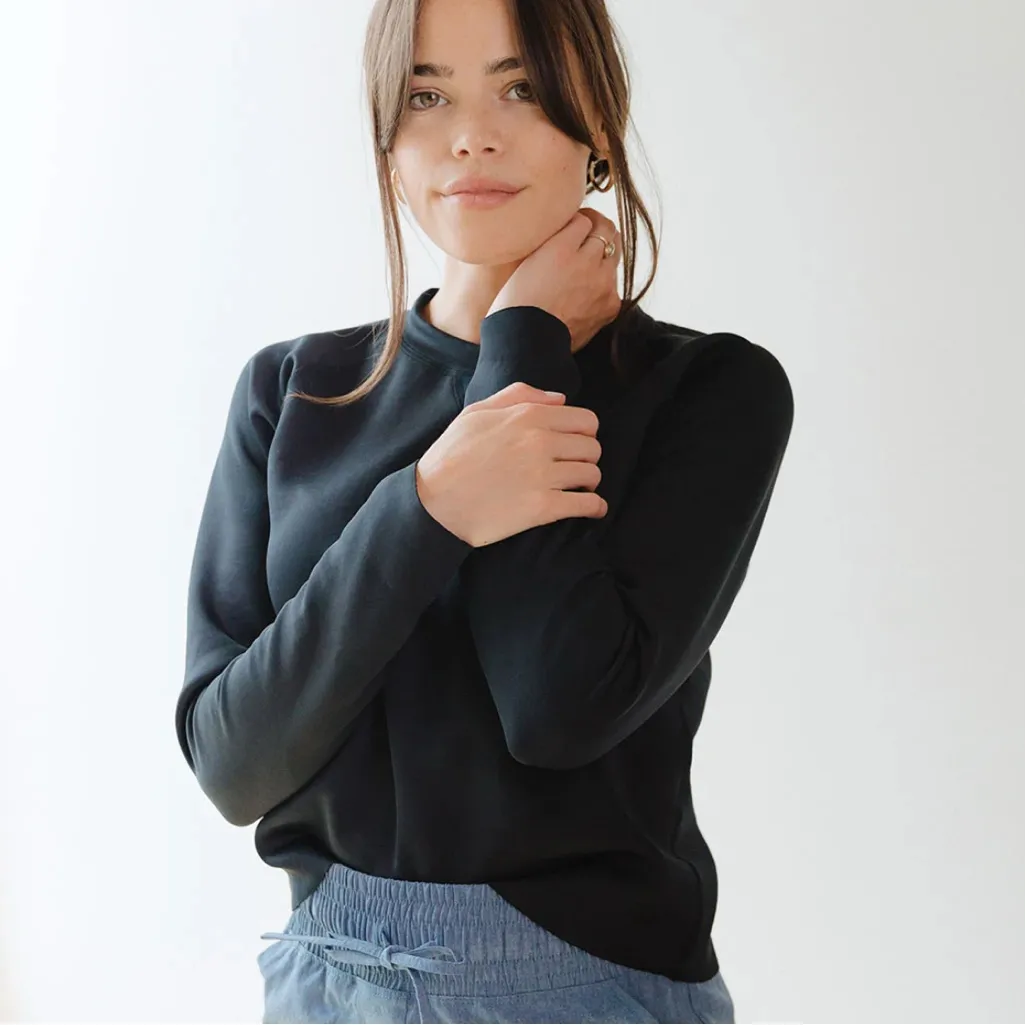 Albion Fit black neo scuba sweatshirt black size small - Image 14