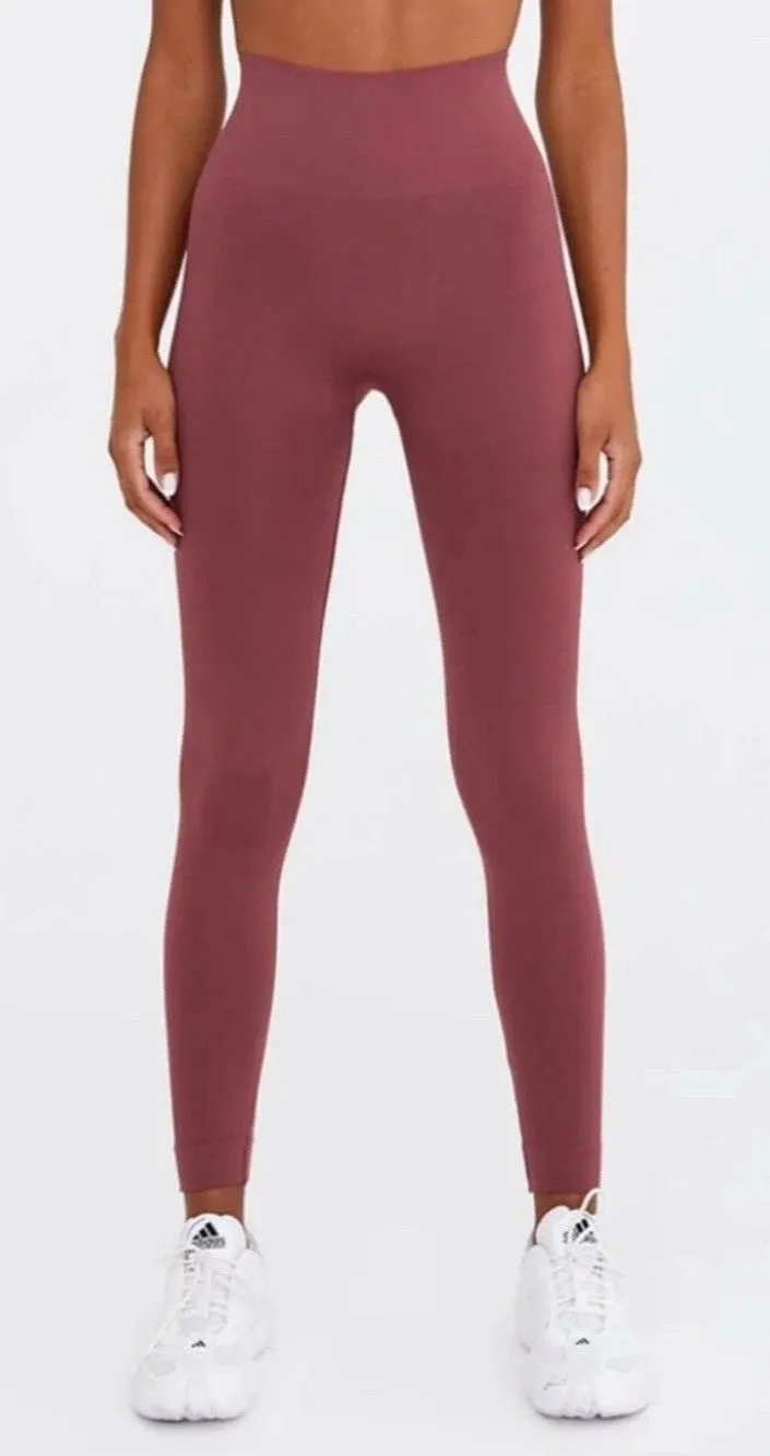 Women’s SET ACTIVE Sculptflex Seamless Leggings in Canyon Size Medium M Pink - Image 1