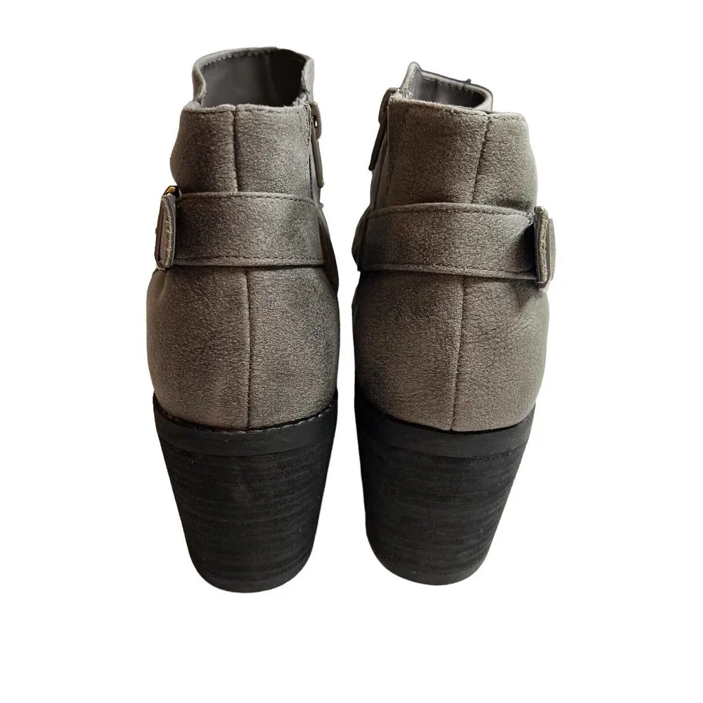 Bella Vita Grey Bootie Stacked Heel Size 9 New - Image 44