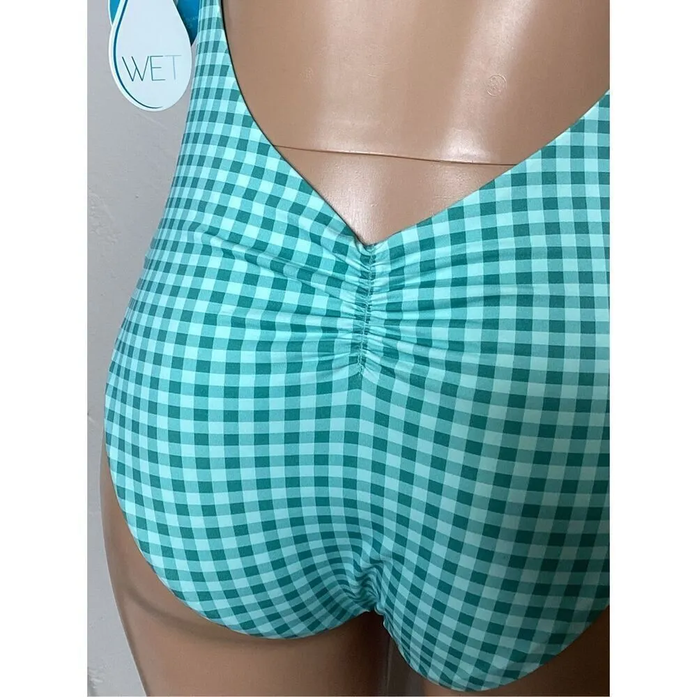 New. WET brand gingham swimsuit. Large. Retails $168 - Image 10