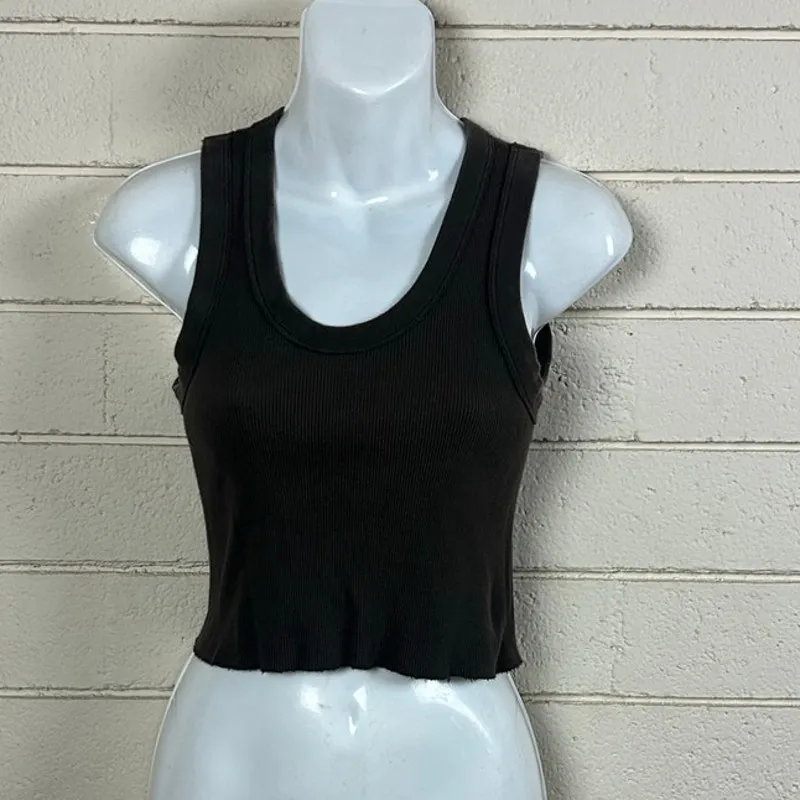 Brandy Melville John Galt Brown Dark Brown Connor Tank one size - Image 2