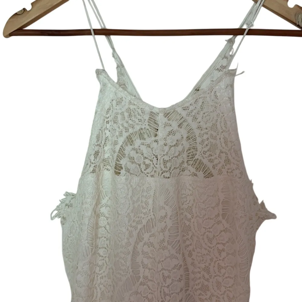 NWT Wishlist Apparel Ivory Lace‎ Party Hi-Low Dress Size M - Image 2