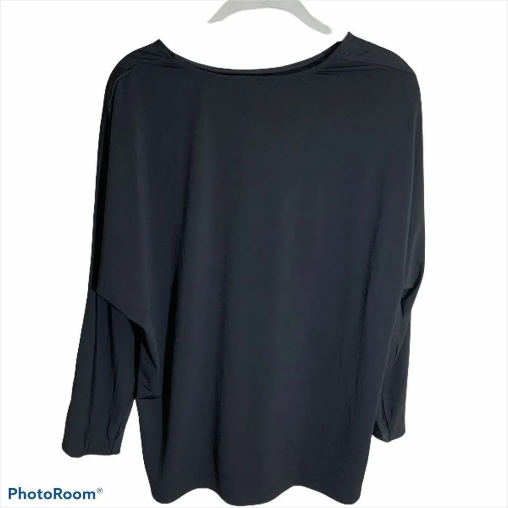 𝅺41 Hawthorn Mixed Media Black Tunic‎ Size M - Image 2