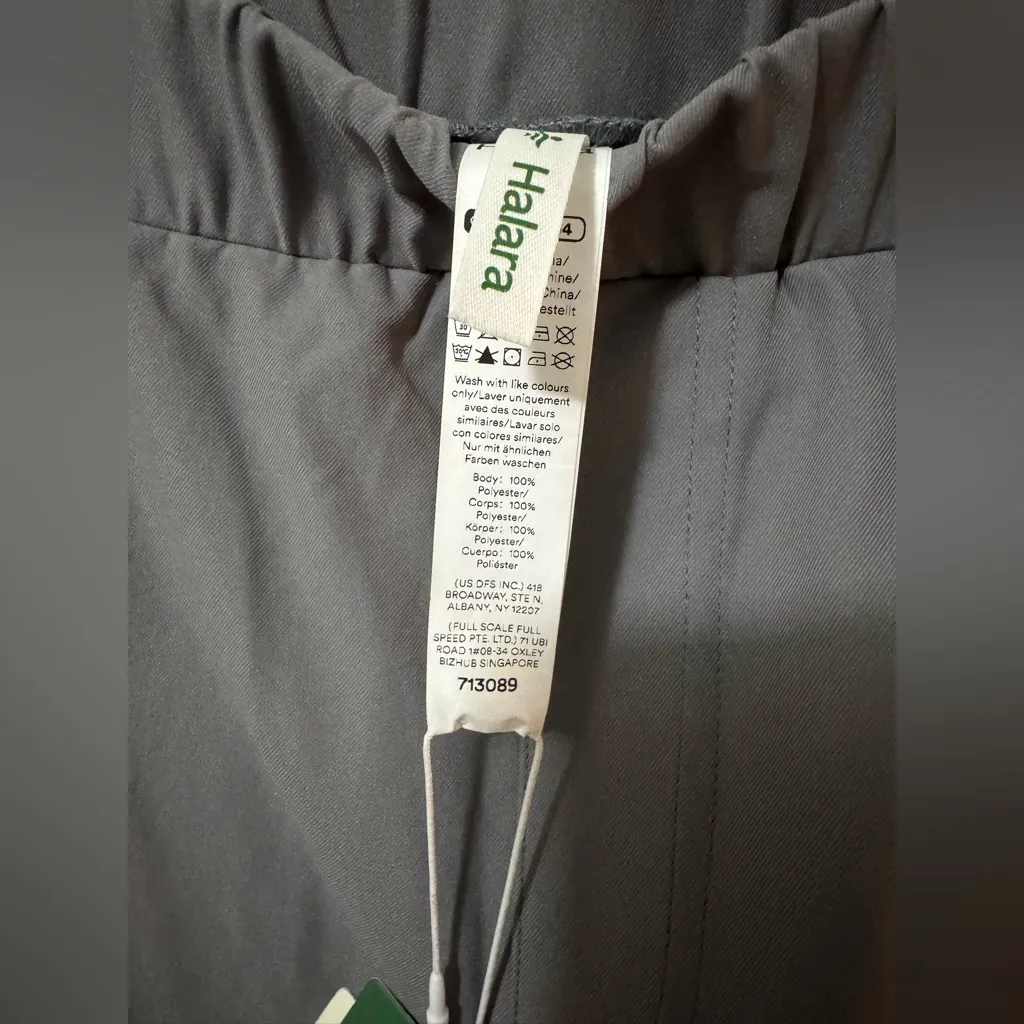 ⚡️Halara Gray Cargo Utility Pants Elastic Waist Pockets NEW - Image 5
