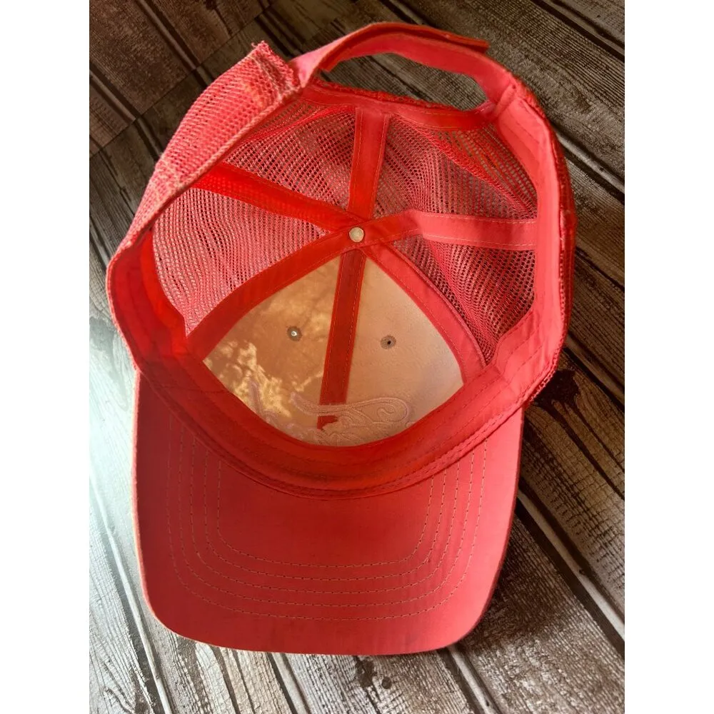 Ford Motors Trucker Hat Cap Camouflage & Pink Mesh Snapback Pink glitter logo - Image 8