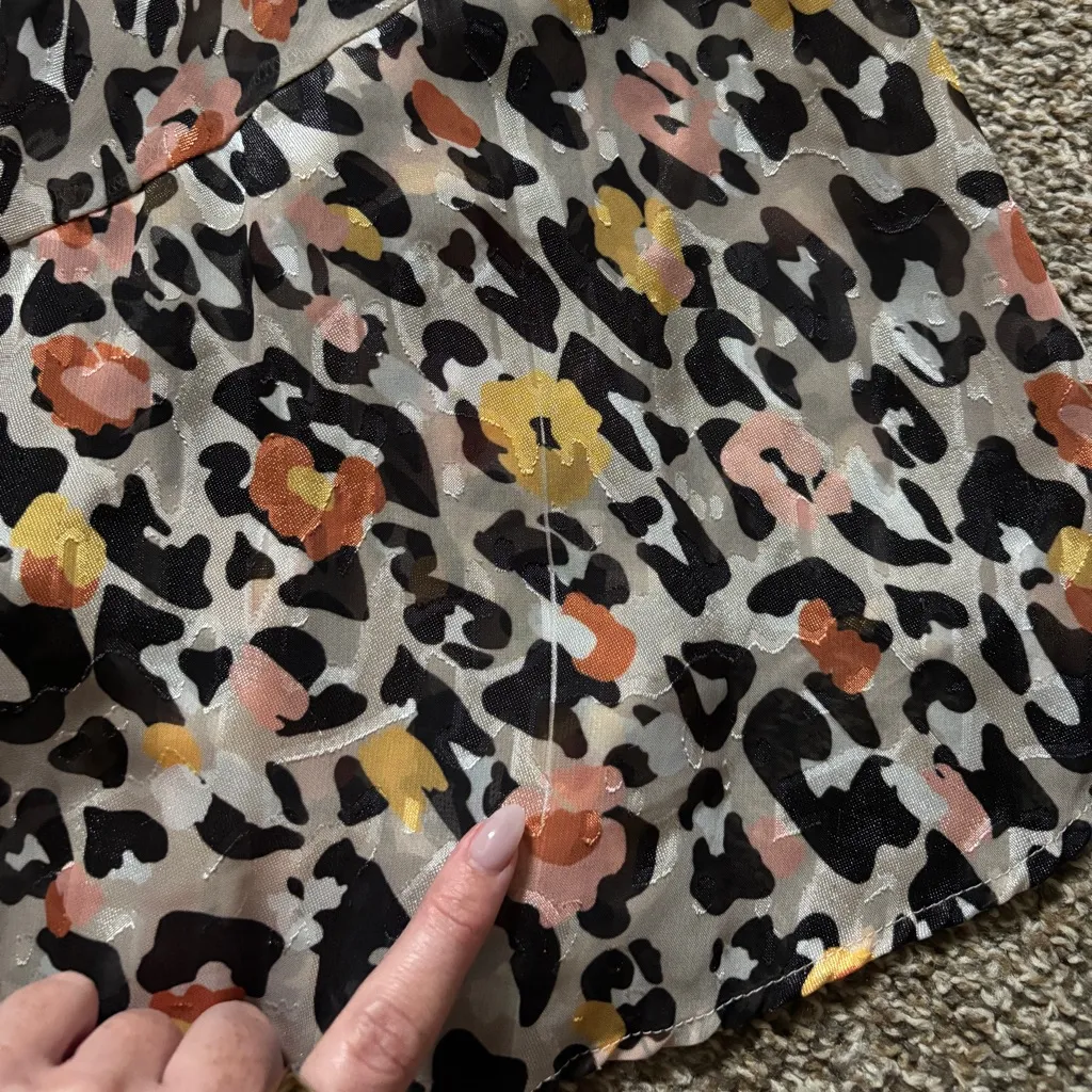 Slate & Willow Leopard Printed Dress Size M - Image 14