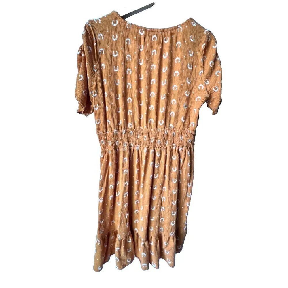 IDYLLWIND MIRANDA‎ LAMBERT Yellow Orange Horse dress western pockets cowgirl XL. - Image 2