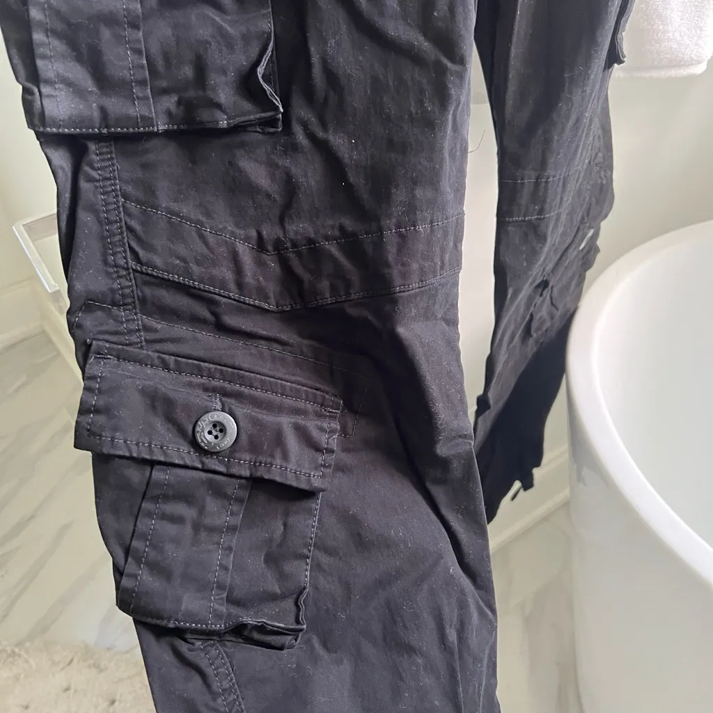 Black Cargo Pants Size 29 - Image 2