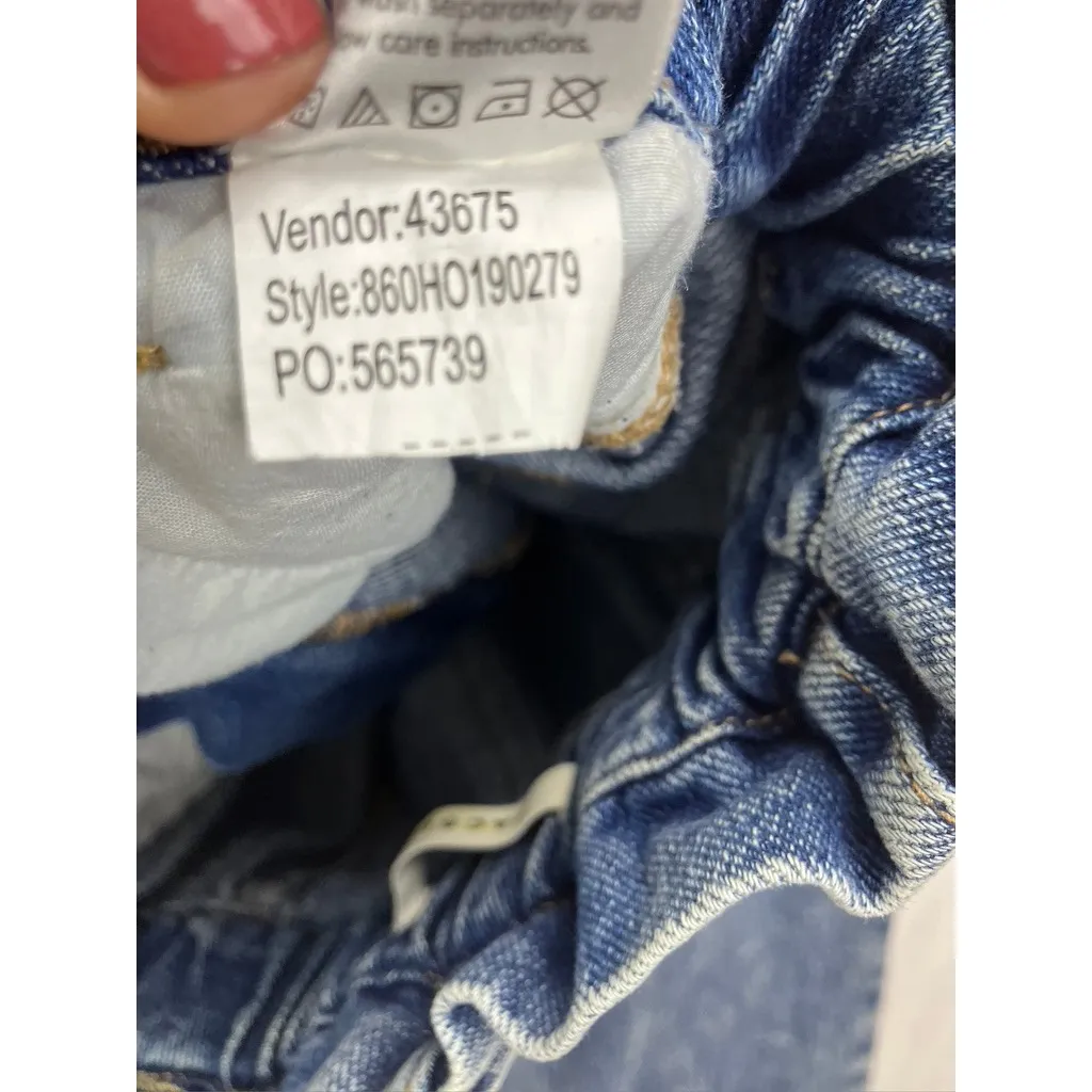 PacSun Womens Jeans Size 25 Mom Jean High Rise Acid Wash Denim - Image 6