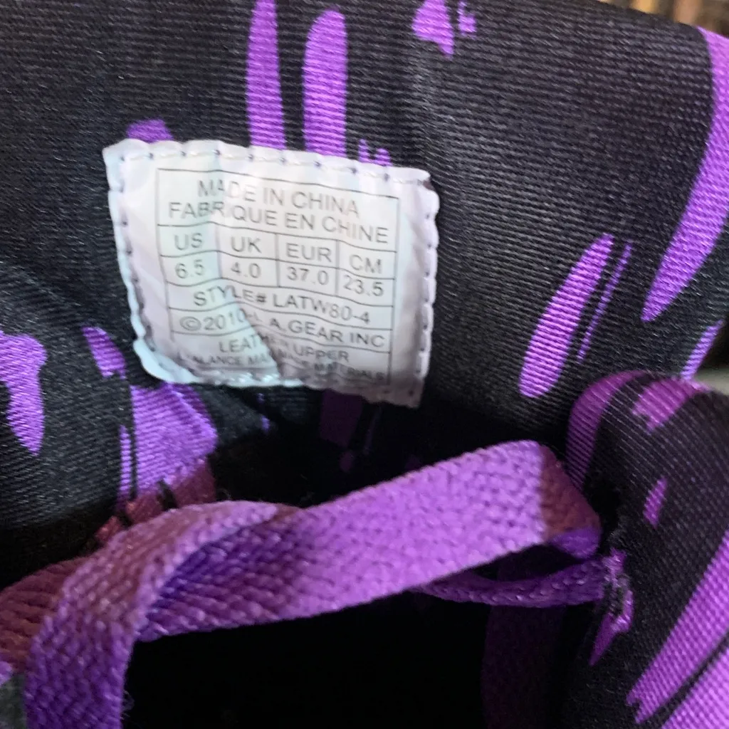 Retro Throwback L.A. Gear Shiny Purple Light - Image 5