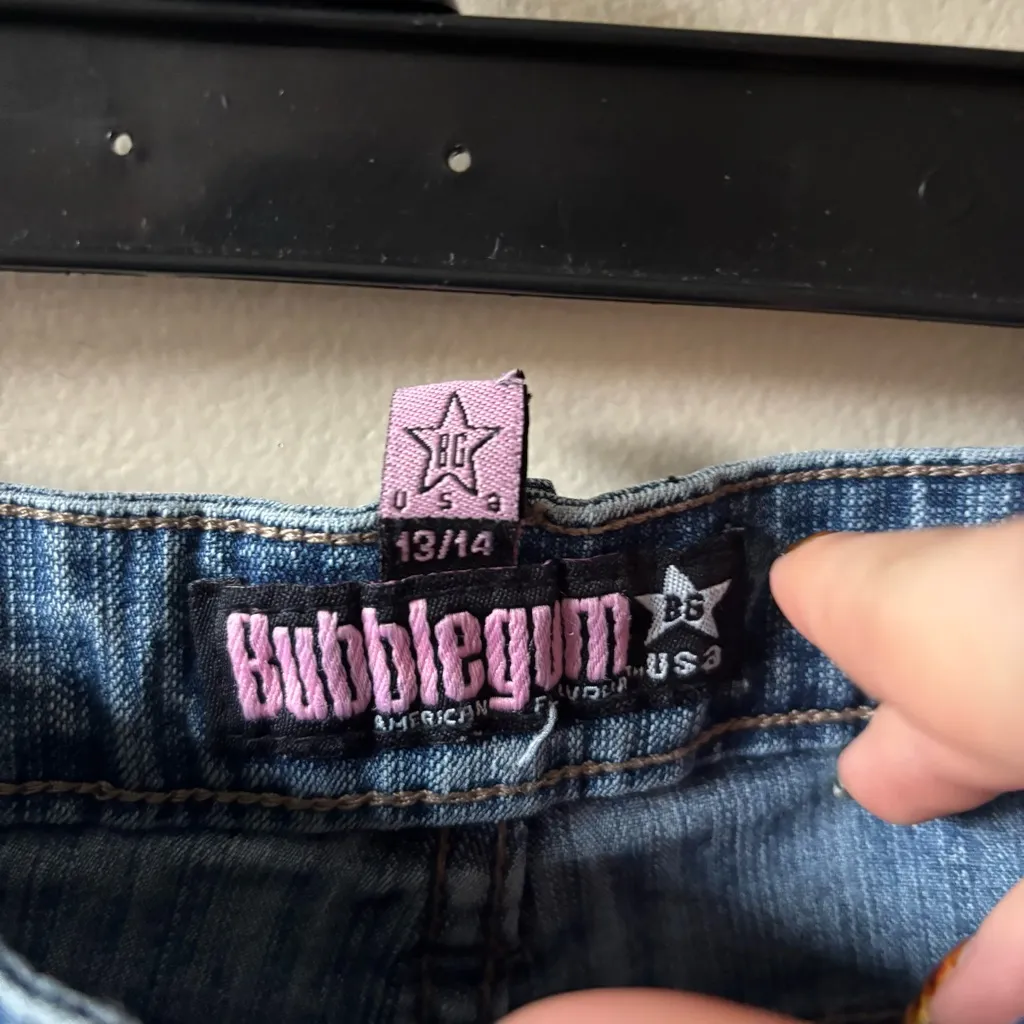 Y2K Bubblegum Light Blue Jean Shorts - Image 3