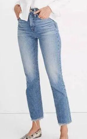 Madewell The Perfect Vintage Crop Jean Raw Hem High Rise - Image 2