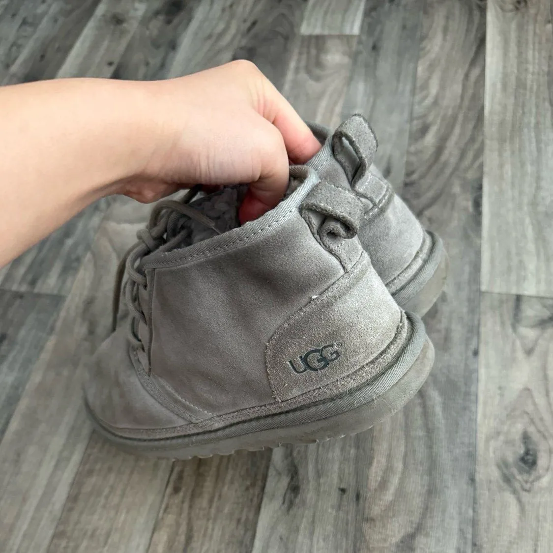 UGG  Neumel Seal Gray Suede fur boots - Image 3