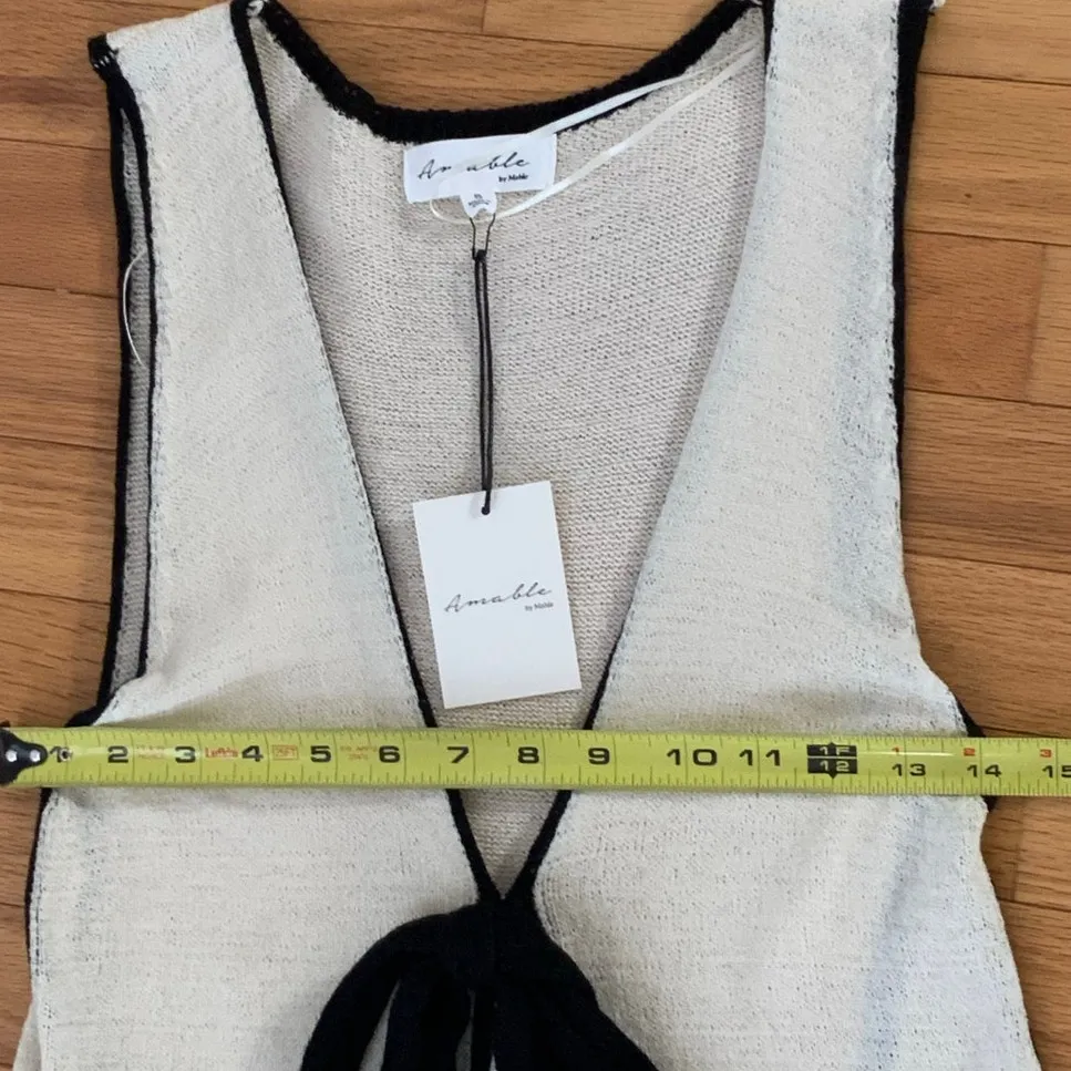 Amable By Mable Sweater swim coverup/dress size small Black - Image 10