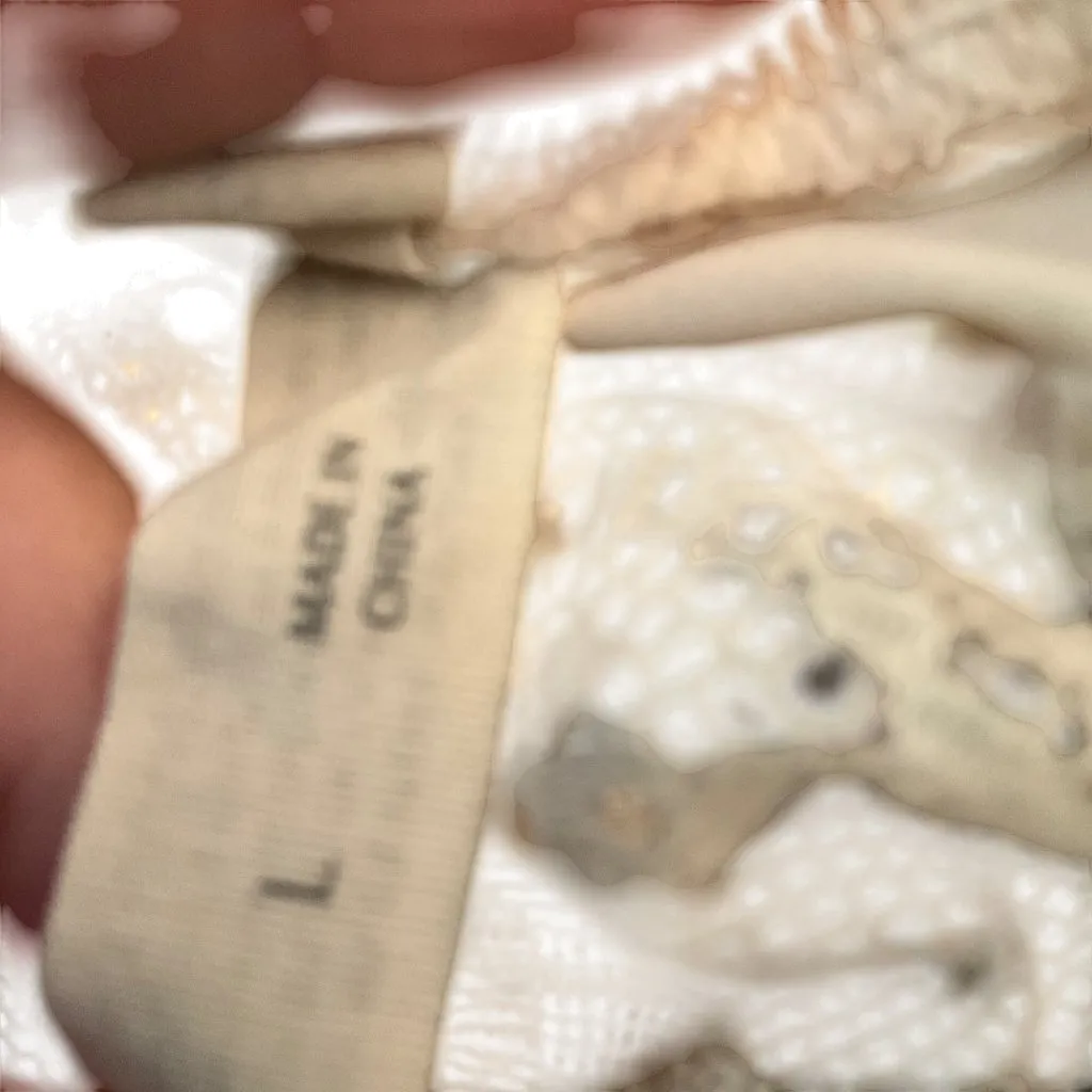 Underella By Ella Moss Womens Cream Lace Chemise Lingerie Slip Dress Size L Tan Size L - Image 6