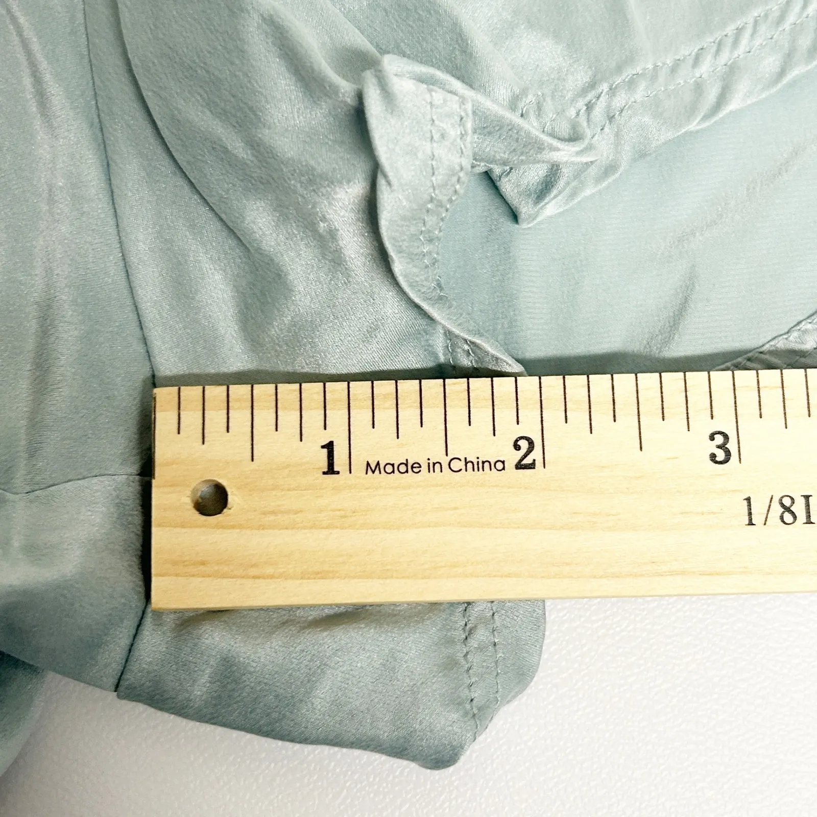 LUNYA Womens Washable Silk Luxury Sleepwear Pajama Lounge Sleep Shorts Size XS Blue - Image 13