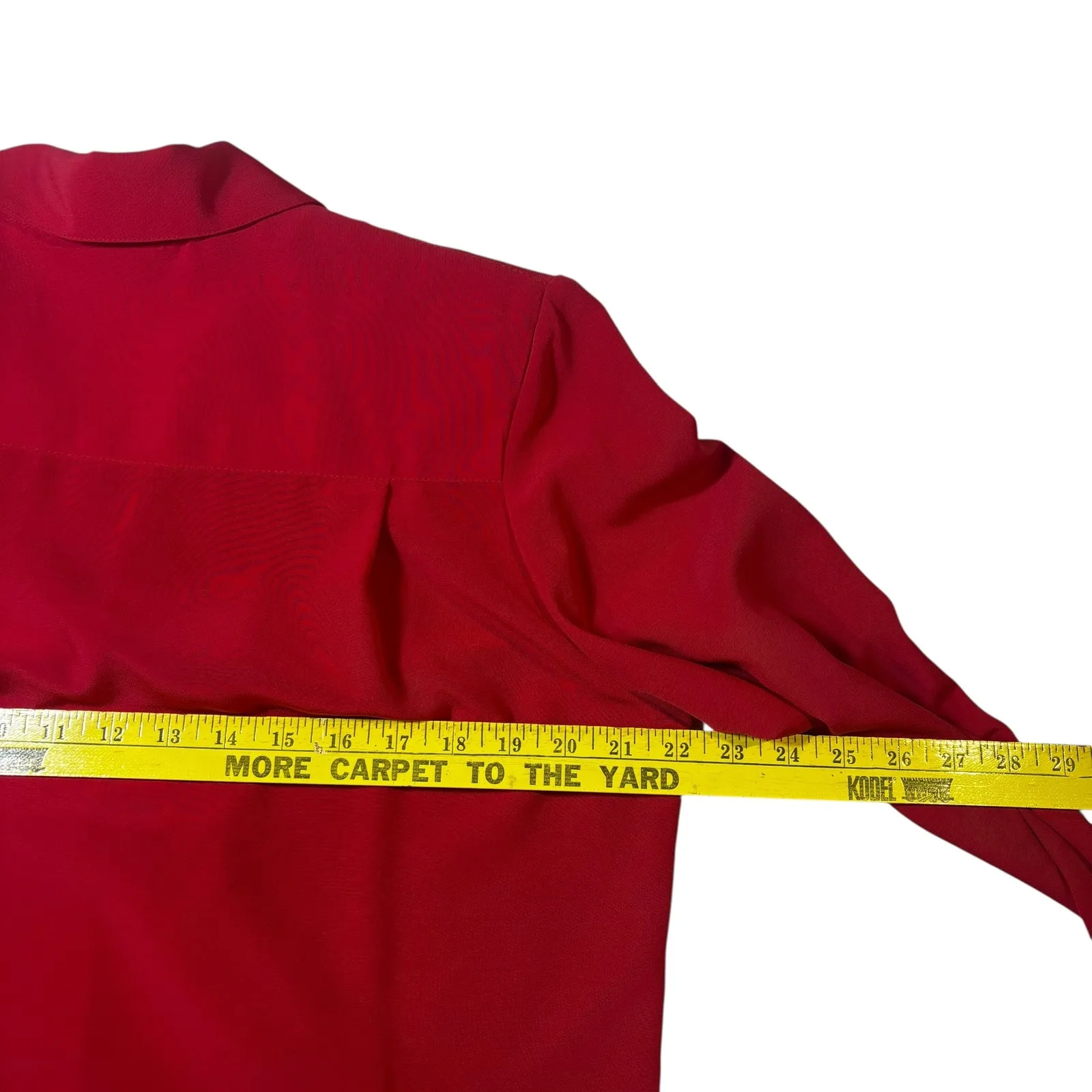 Philippe Marques Women's Red Floral Embellished Shirt Tank and Pants Set Size 8 - Image 8