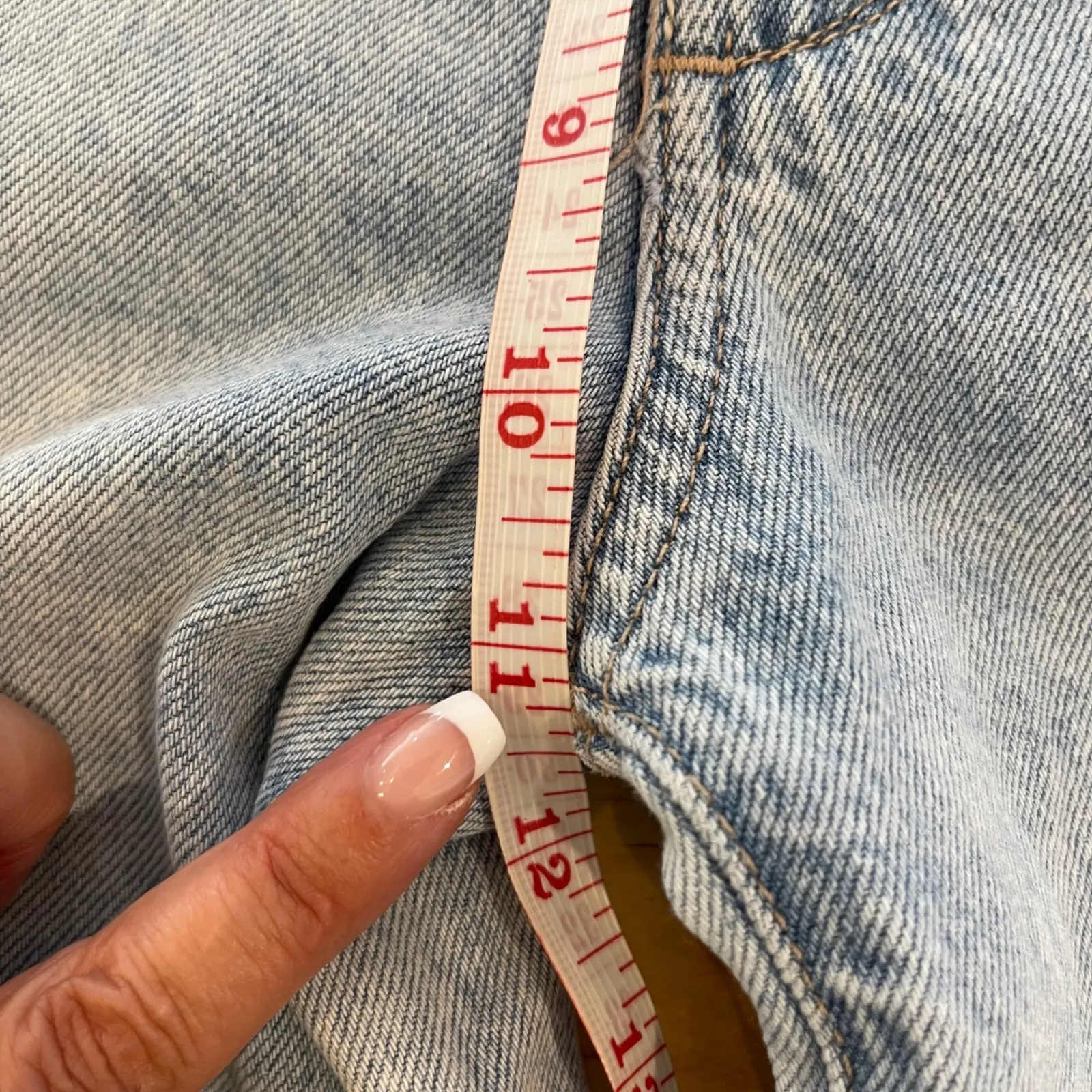 DL1961 Hepburn Wide Leg High Rise Jeans Size 23 Light Wash Denim - Image 12