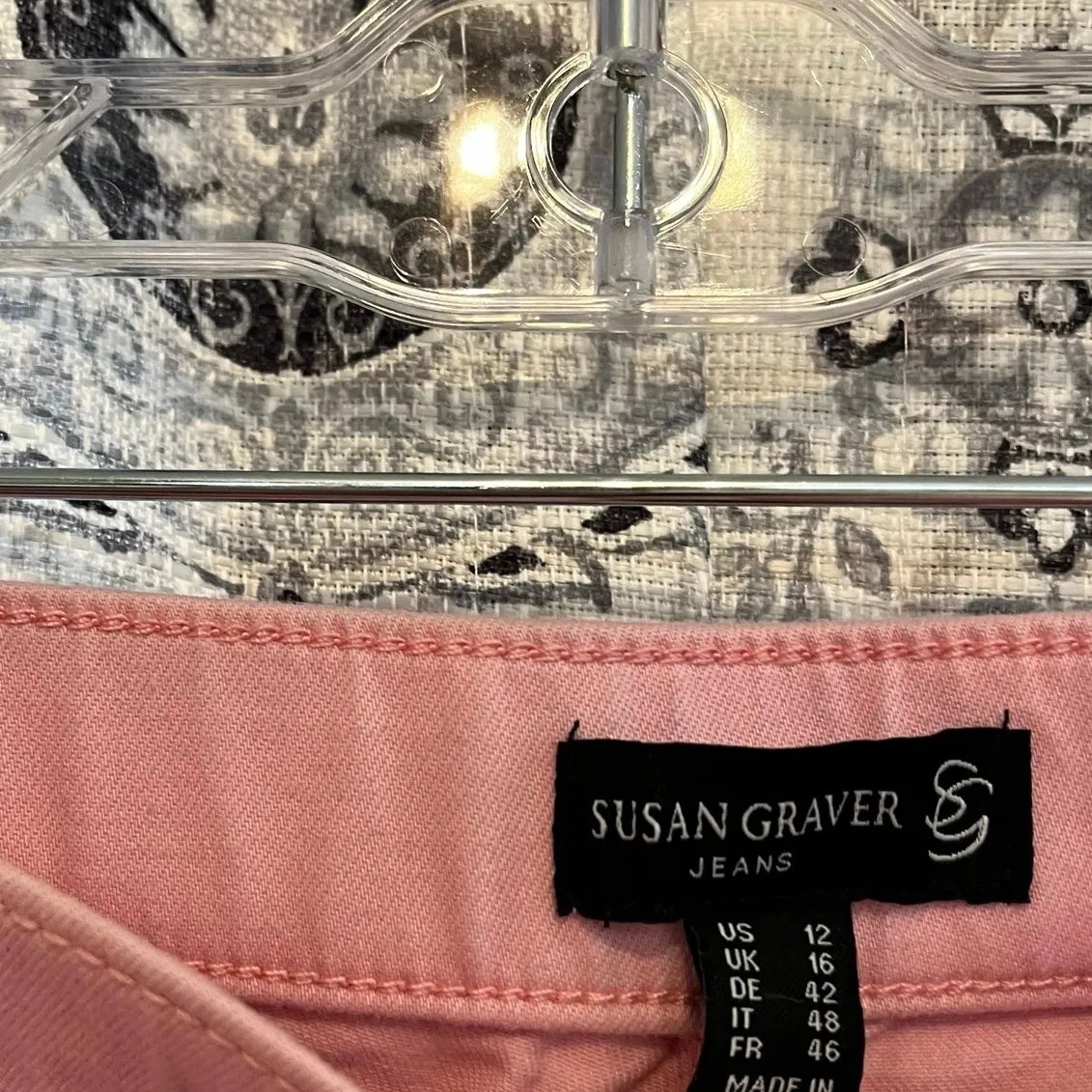 Susan Graver Pink Pull On Crops Size‎ 12 - Image 8