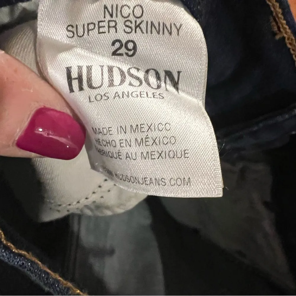 NWT Hudson‎ Nico Mid-Rise Super Skinny Ankle Jean women's size 29 - Image 15