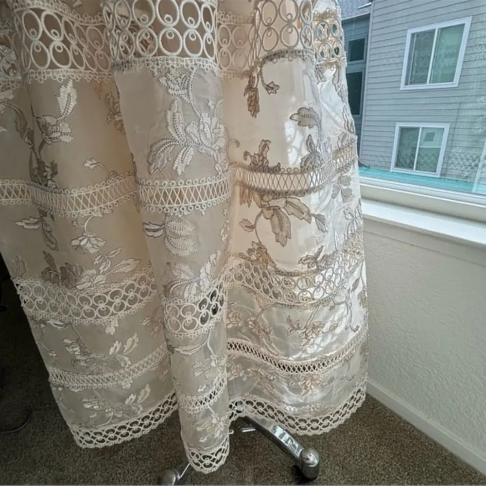 Euc zimmermann silk organza White Lace Midi Dress - Image 6