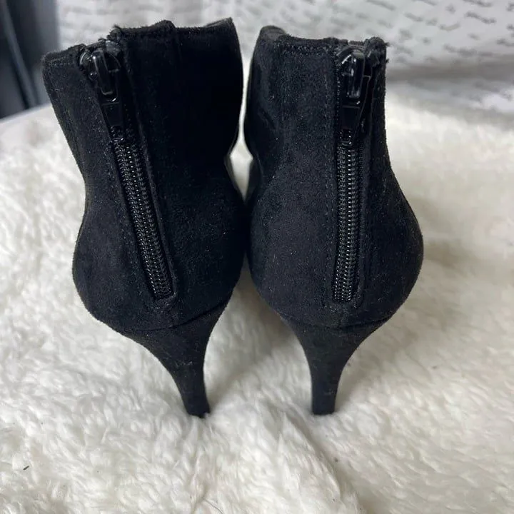 IMB suede black boot shoes with peep hole size 7‎ - Image 4